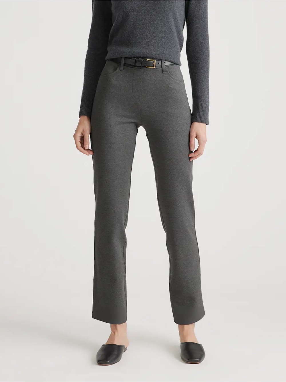 Ultra-Stretch Ponte Straight Leg 4-Pocket Pants
